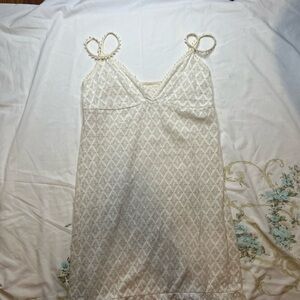 Cream Lace Nightgown